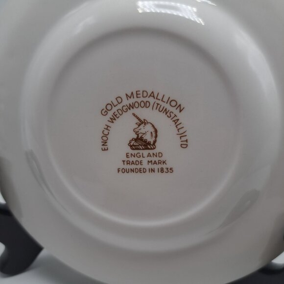 Gold Medallion Enoch Wedgwood (Tunstall) Ltd England Bread Butter Plate - Picture 5 of 5